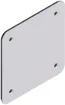 Coperchio impermeabile Quox 130×130mm alluminio laccato bianco IP54 