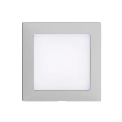 Kit frontal EDIZIOdue gris clair, 60×60mm pour luminaire LED 