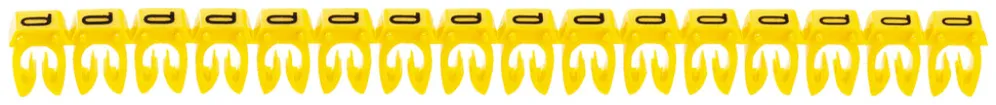 Kennzeichnungsring Legrand CAB 3, für 1.5…2.5mm² Aufdruck: 'A', gelb 