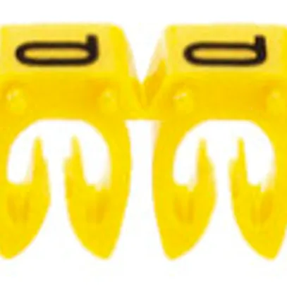Bague-repère Legrand CAB 3, pour 1.5…2.5mm² impression: 'A', jaune 