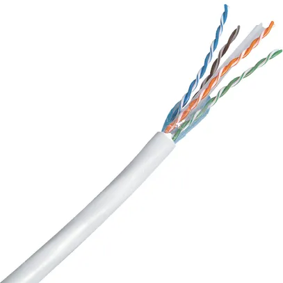 Câble d'installation R&M E-U/UTP AWG26 4×2×0.78 blanc 305m 