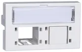 Kit de montage FLF R&M pour modules cat.6A/EL spécial, 2-port, blanc 