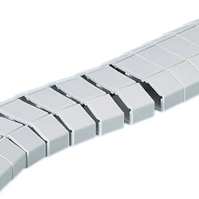 Canale di cavo R&M flessibile 1m, grigio chiaro 