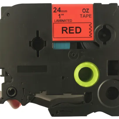 Cassetta nastro compatibile con OZE-451, 24mm×8m, rosso-nero 