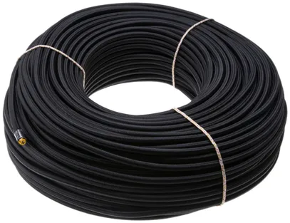 Kabel H05VV-F textil 3×1mm² schwarz 100m 